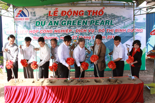 Becamex UDJ khởi công dự án nhà phố thương mại Green Pearl