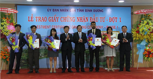 Giữa tháng 3, thu hút đầu tư nước ngoài của Bình Dương đạt 96% kế hoạch năm 2017